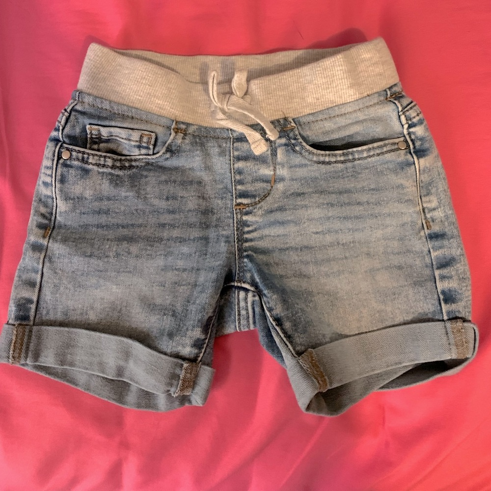 Blue Jean Shorts with Comfy Waist 5T